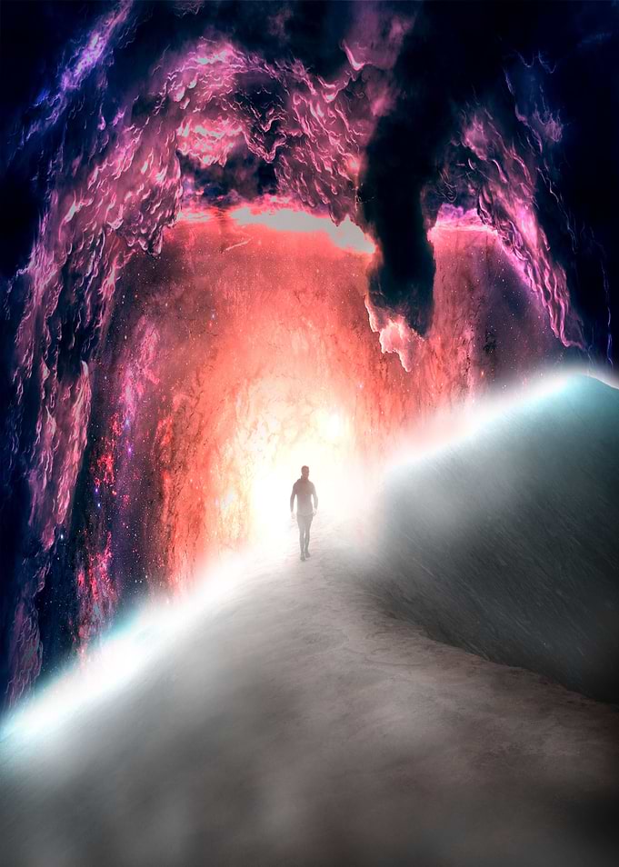Mountain cloud cave