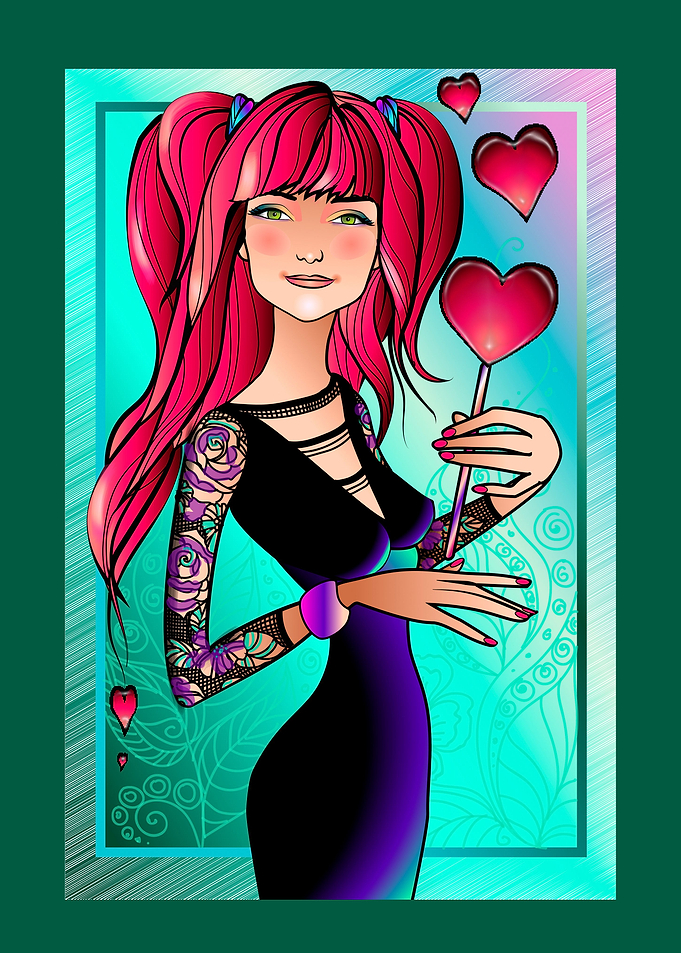 girl with red hair