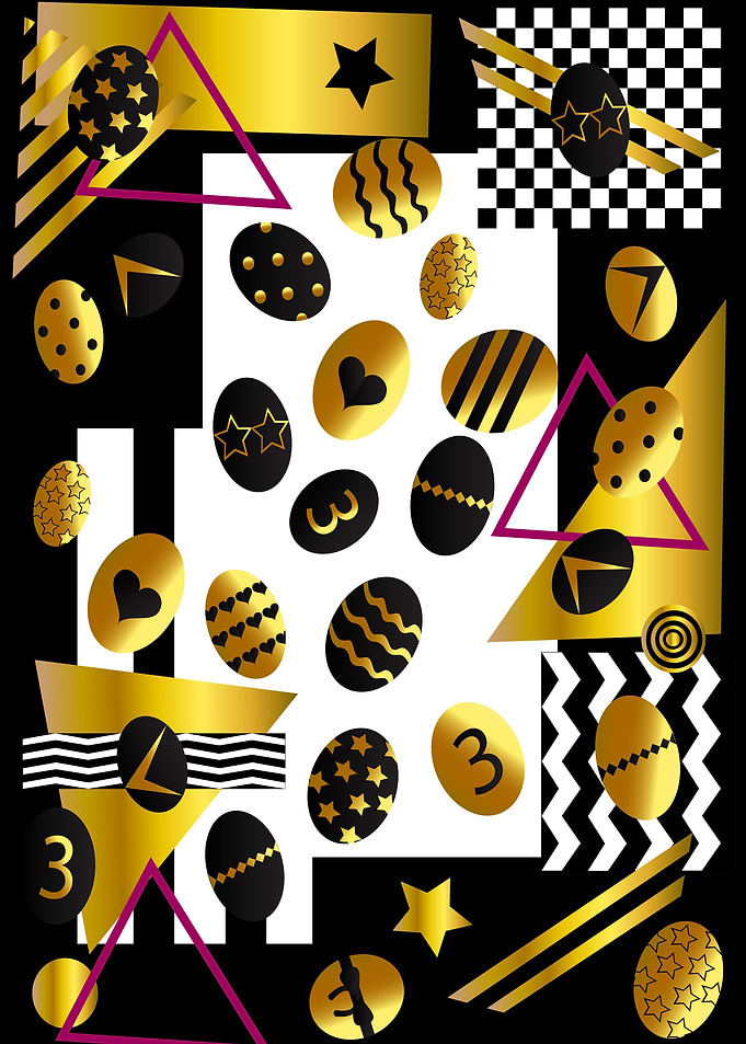 Easter background with egg