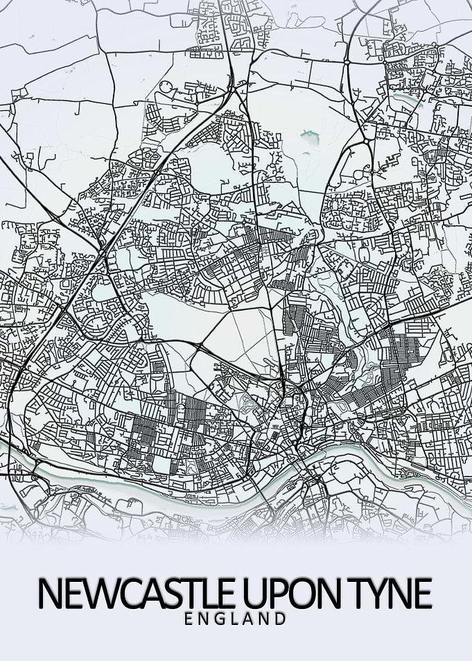 Newcastle White City Map