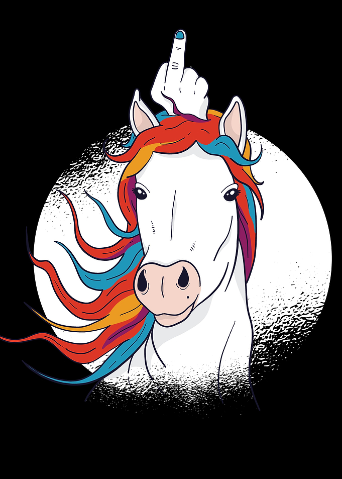 Funny Unicorn Horse