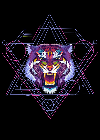 Tiger pop art