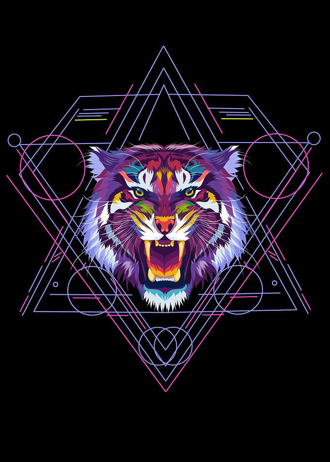Tiger pop art