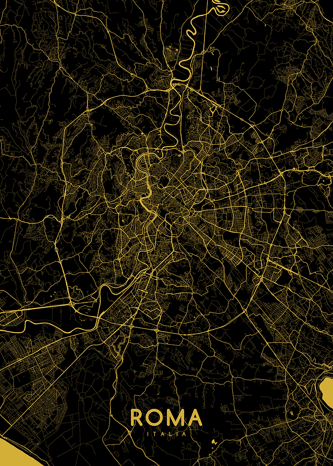 Roma map gold