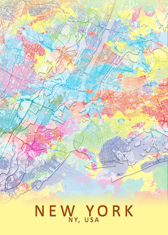 New York Splash City Map