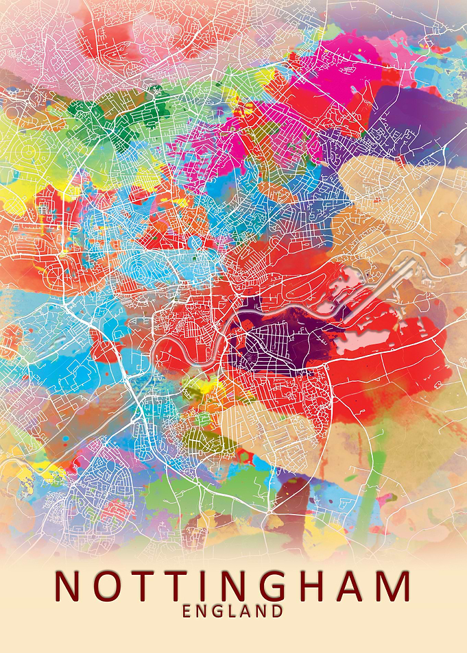 Nottingham Splash City Map