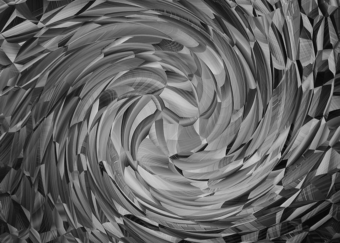 Whirlpool pattern grey
