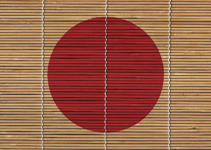 Bamboo Japanese Flag