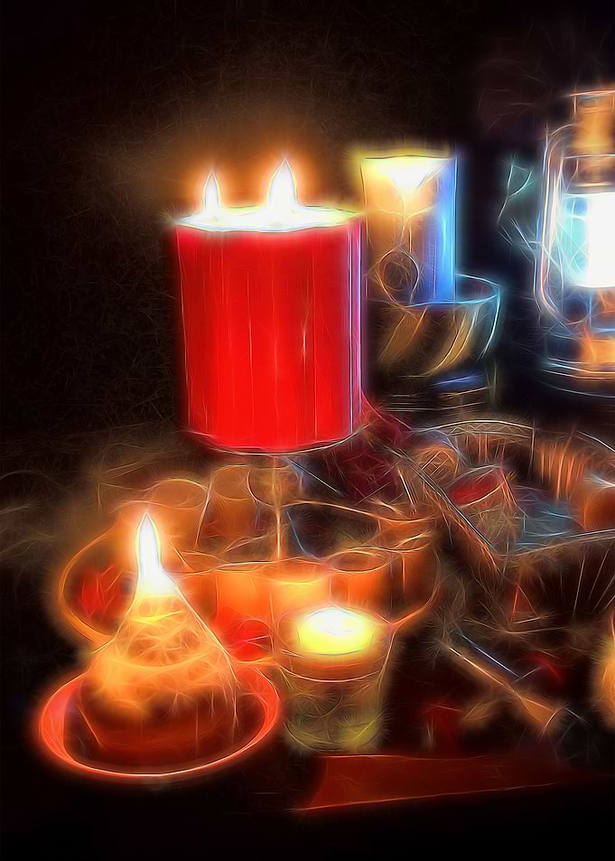 Candle Still Life