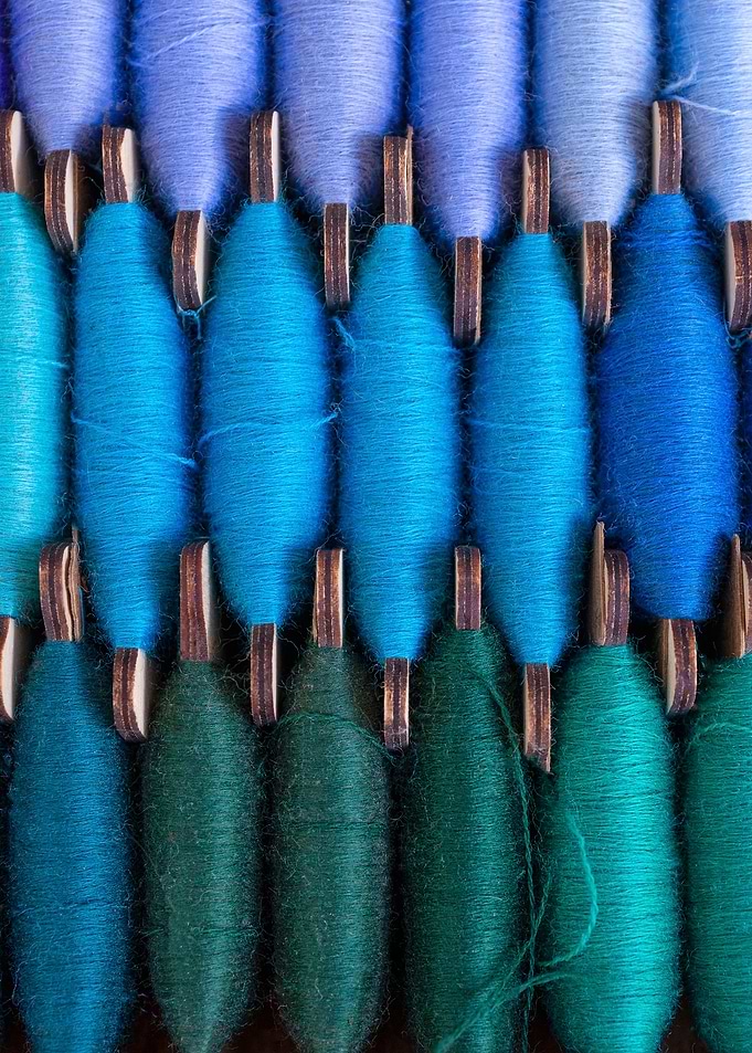 Blue Stitching Threads