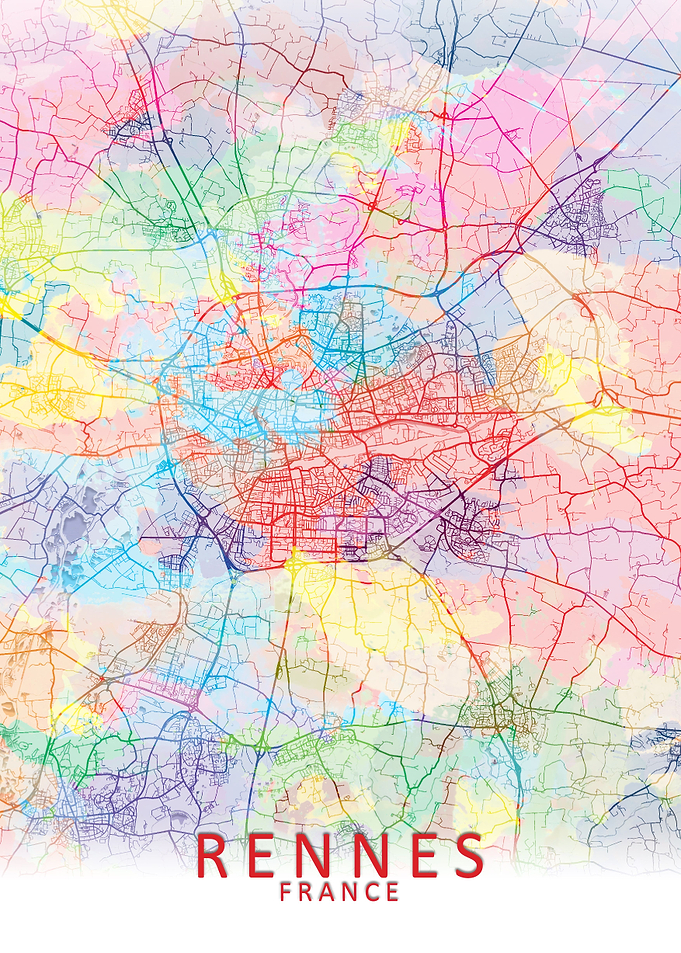 Rennes Splash City Map