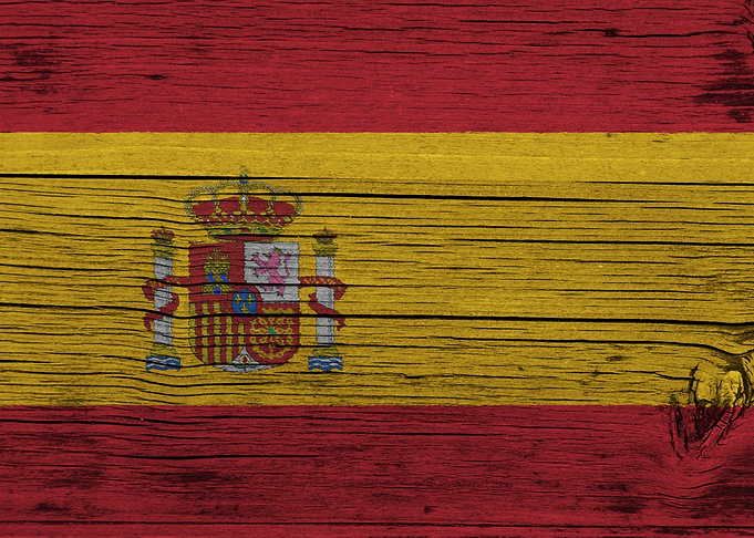 Wooden Spanish Flag