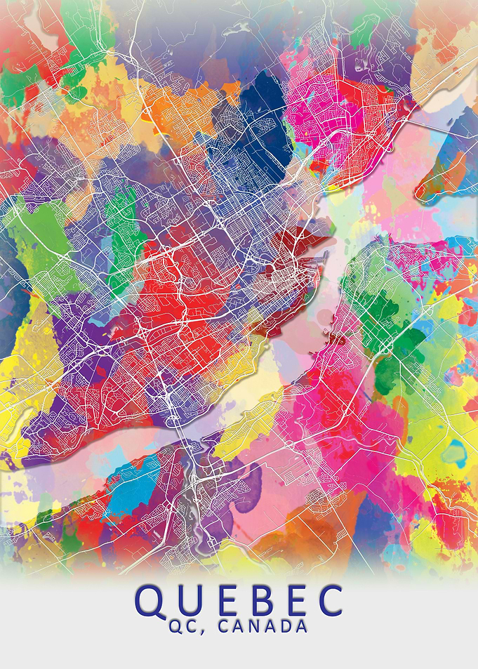 Quebec Splash City Map