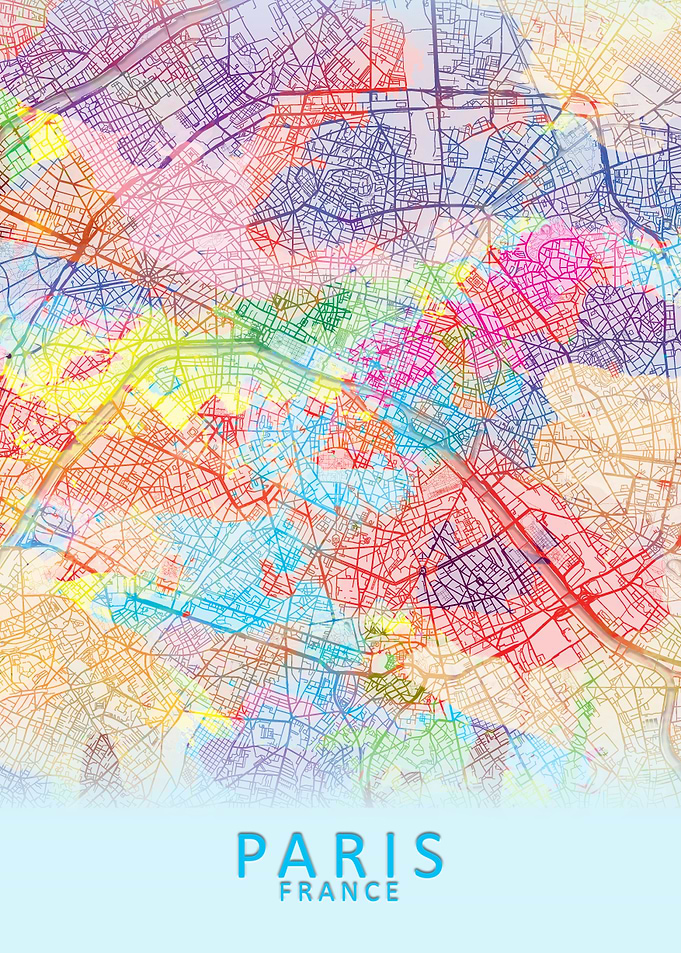 Paris Splash City Map