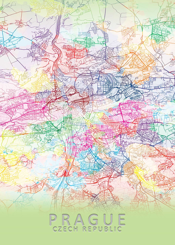 Prague Colour Splash Map