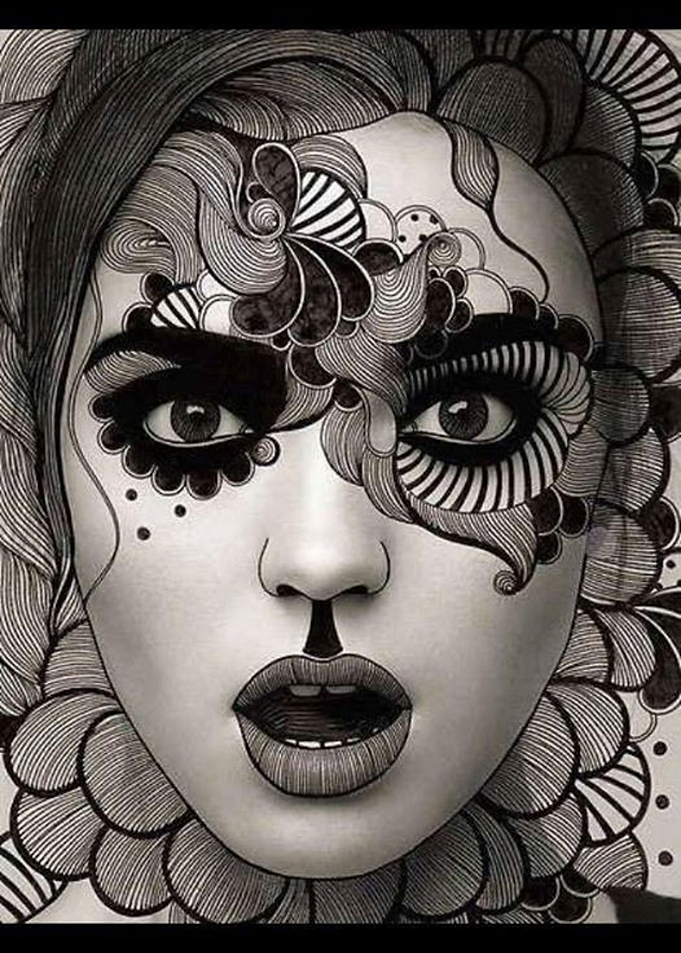 Amazing woman face