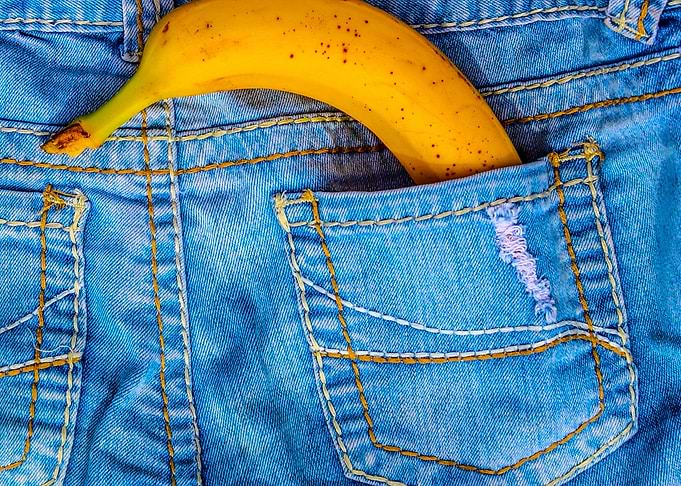 blue jeans and banana