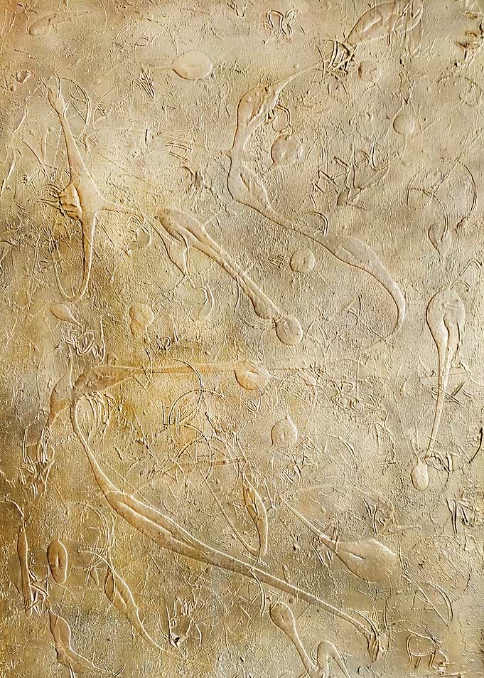 Gold color painting