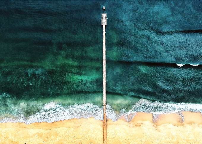 Pier from above