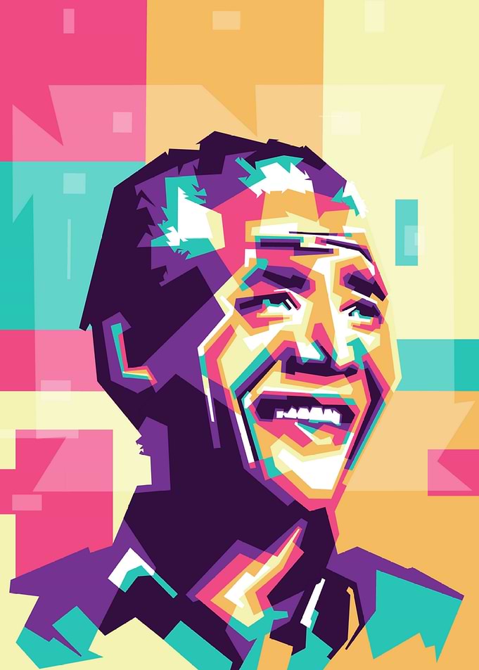 Nelson mandela in WPAP art