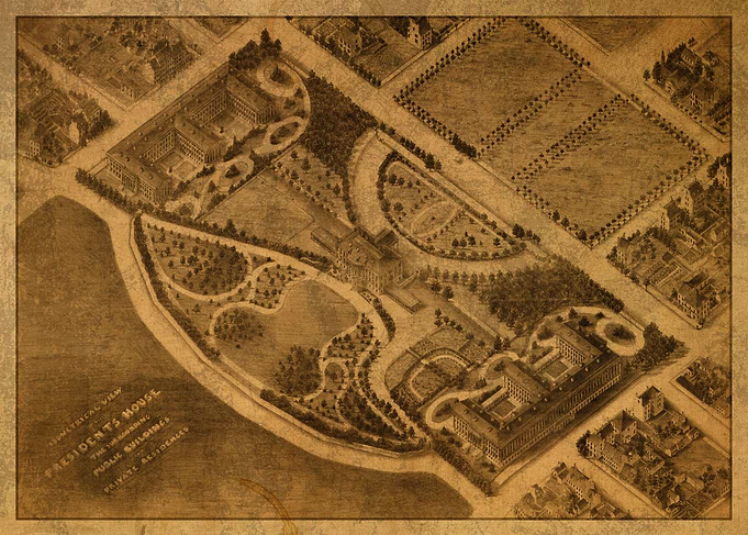 Presidents House Map 1857