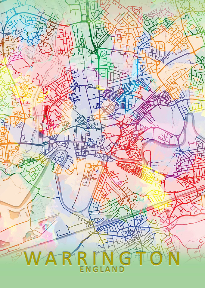 Warrington Splash City Map