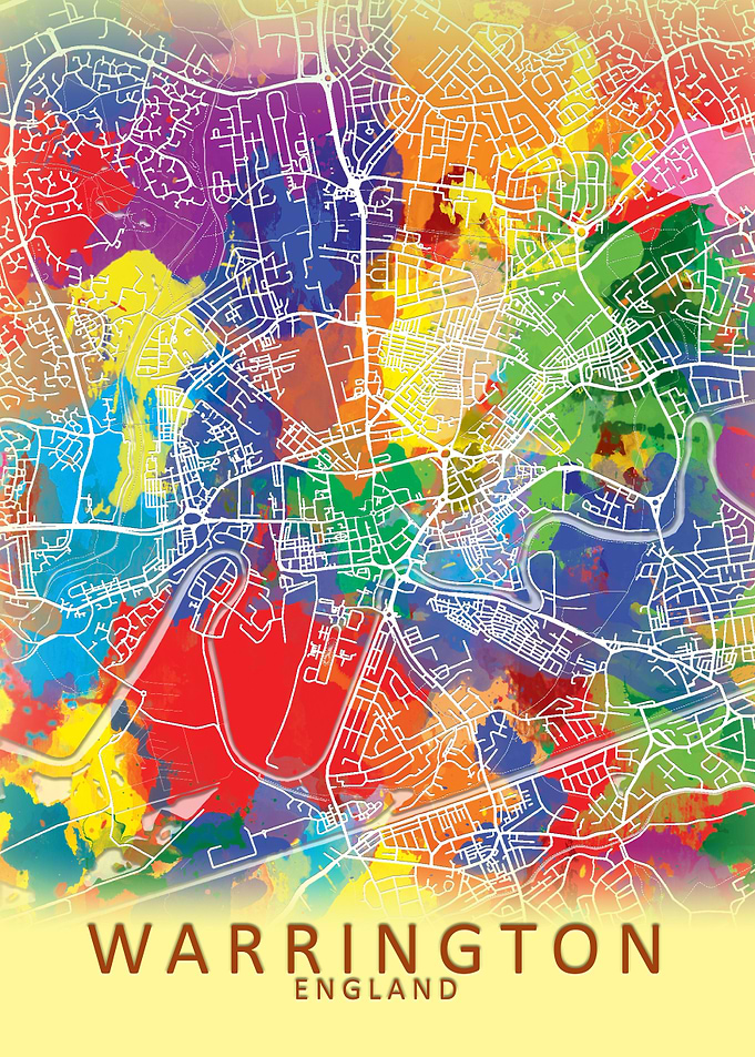 Warrington Splash City Map