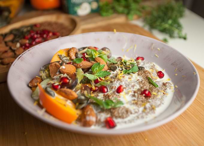 Chia Pudding with fruits
