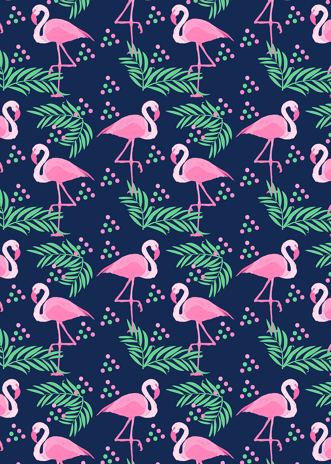 Flamingo Pink Blue