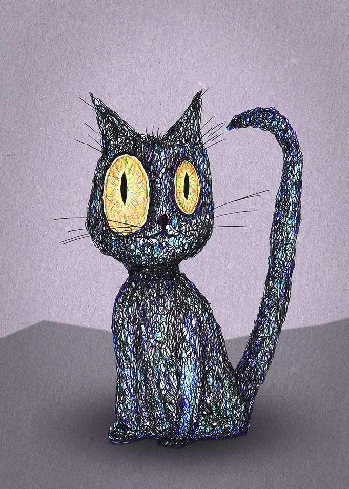 Curly cat