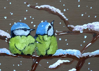Two little Chickadees
