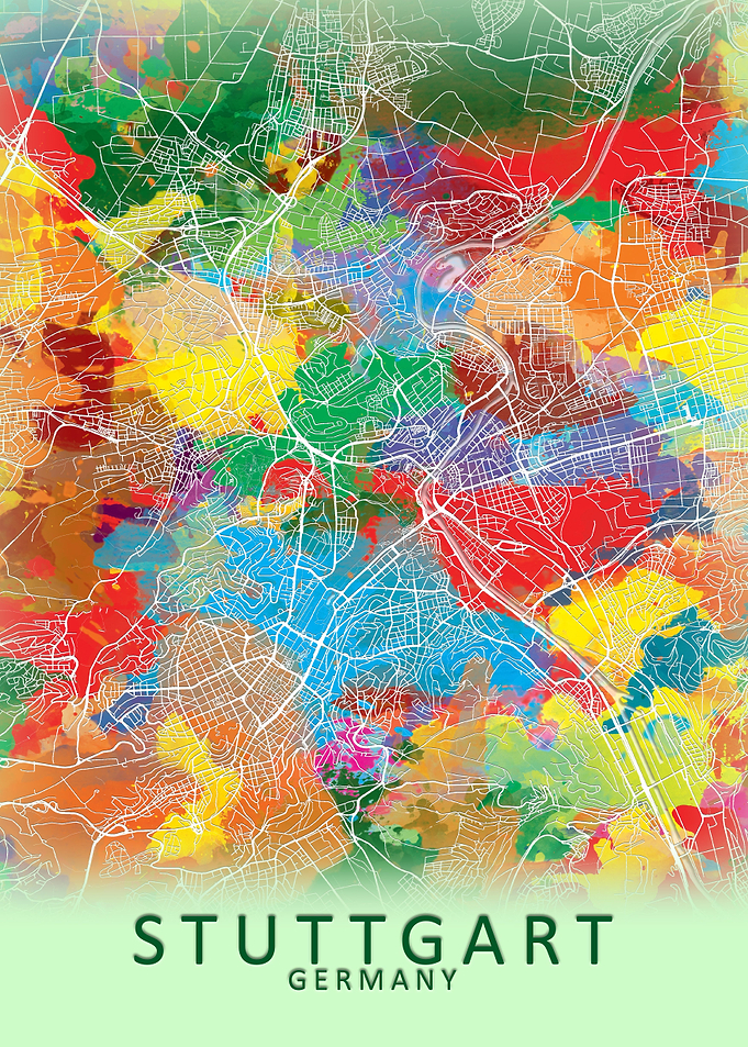 Stuttgart Splash City Map