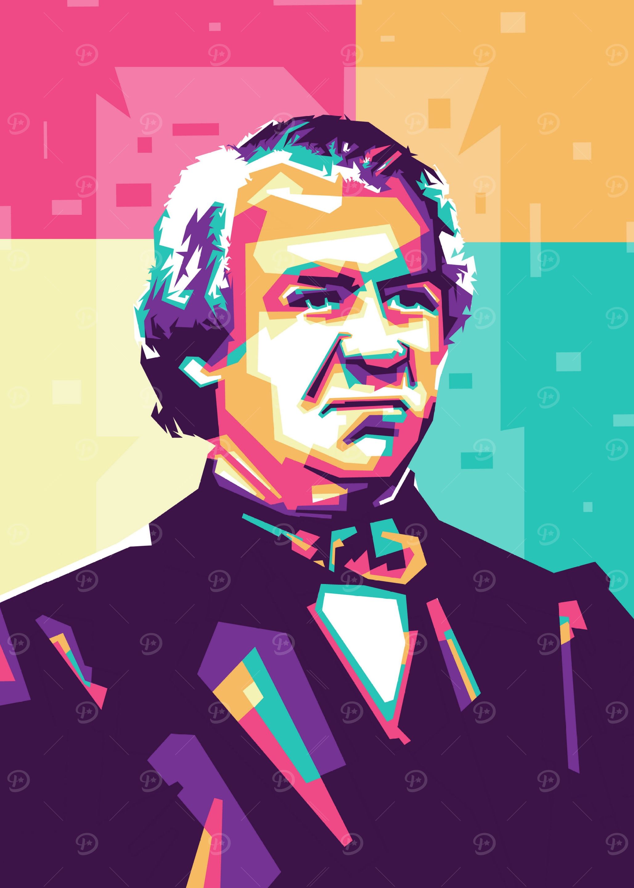 Andrew johnson in WPAP art