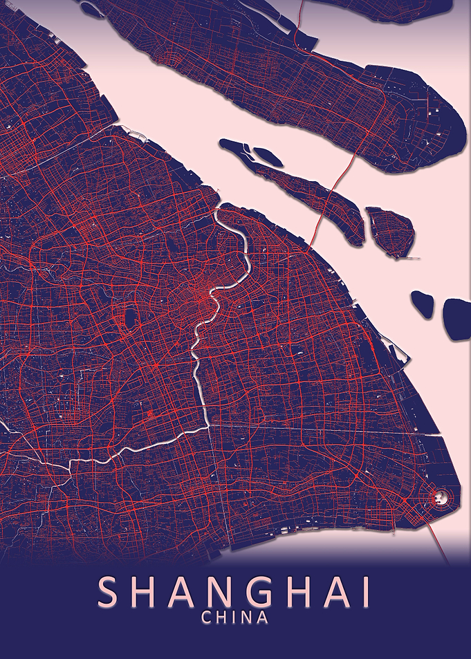 Shanghai Blue City Map