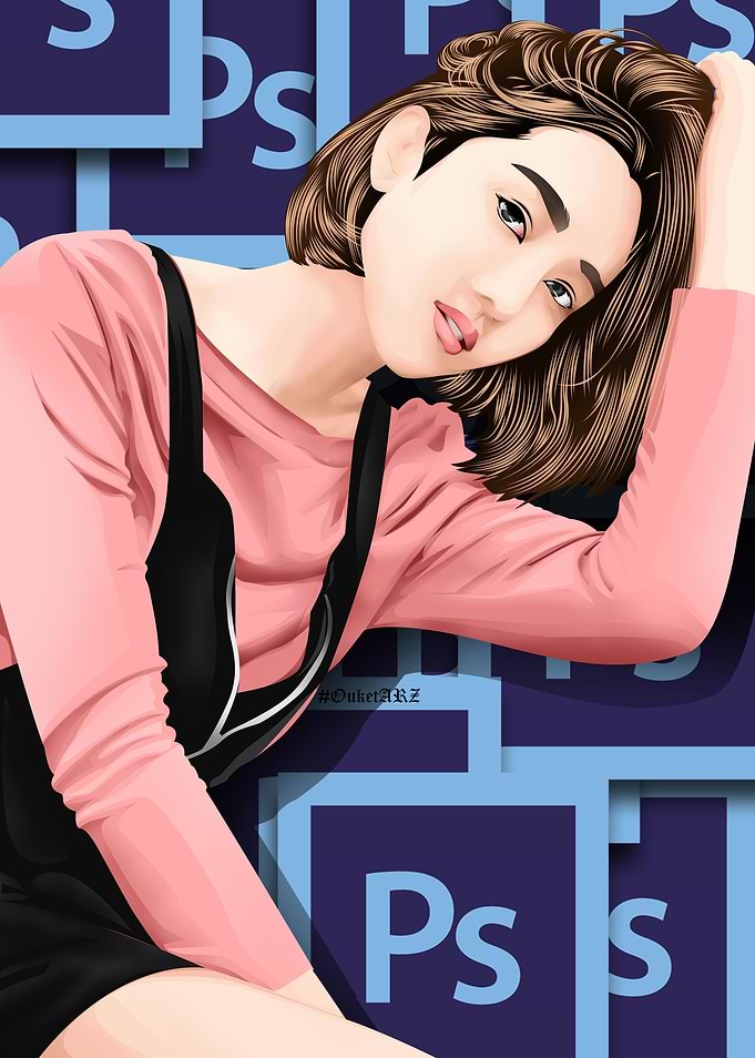 girl icon potoshop