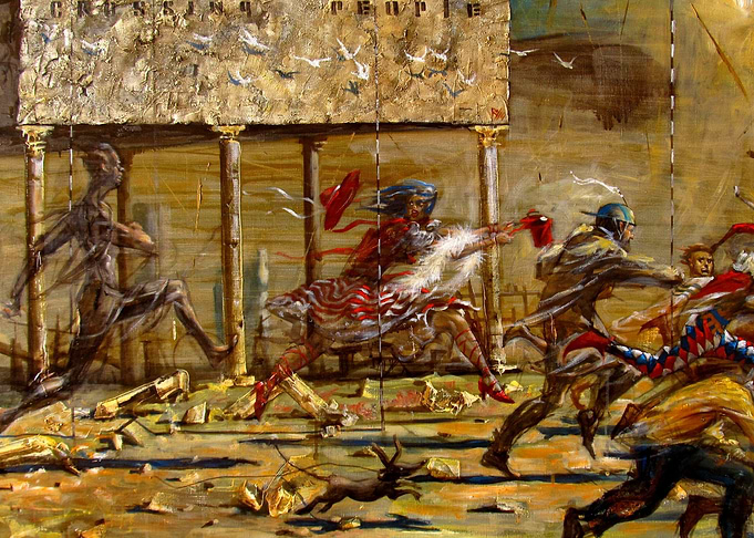 Crossing people