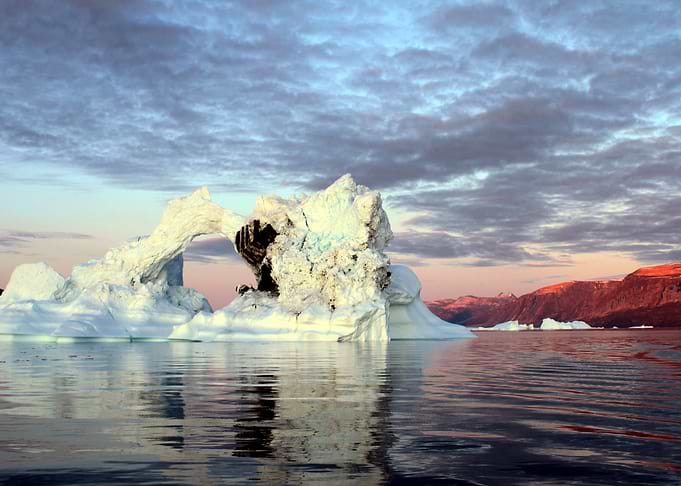 Icebergs near Disko island