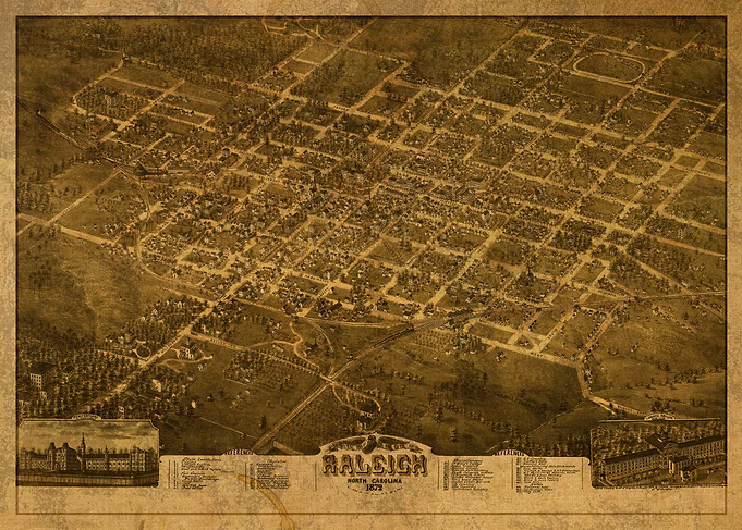Raleigh North Carolina Map