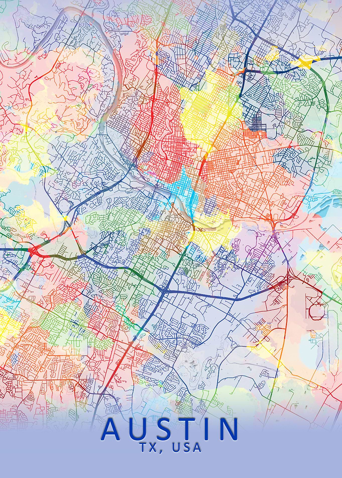 Austin Splash City Map