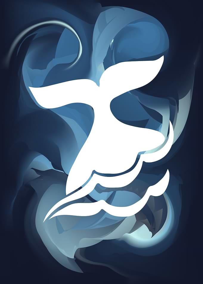 Whale Tail Abstract 7