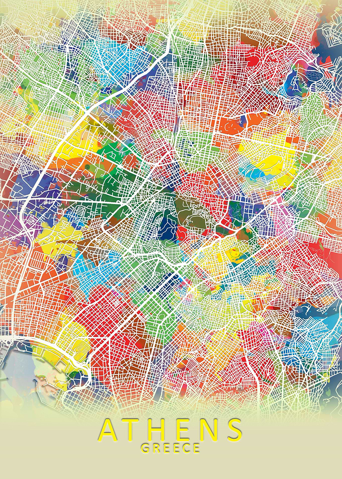 Athens Splash City Map
