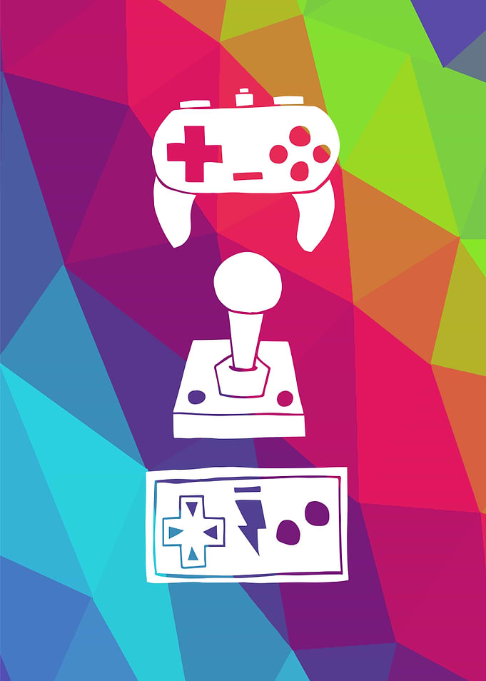 Rainbow Game Controller 19