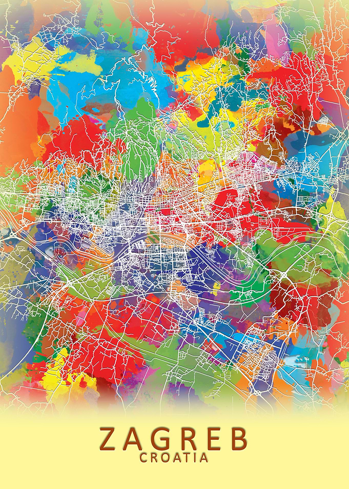 Zagreb Splash City Map