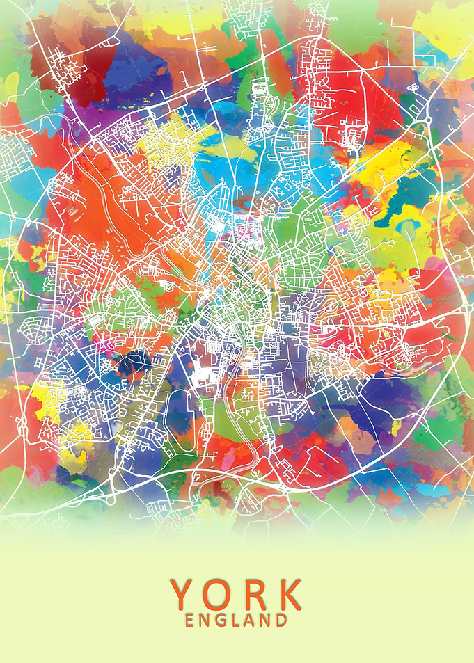 York Splash City Map