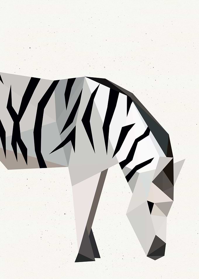 Low Poly Zebra