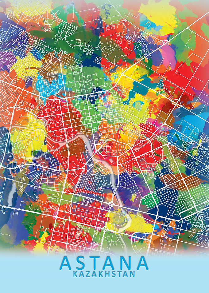 Astana Splash City Map