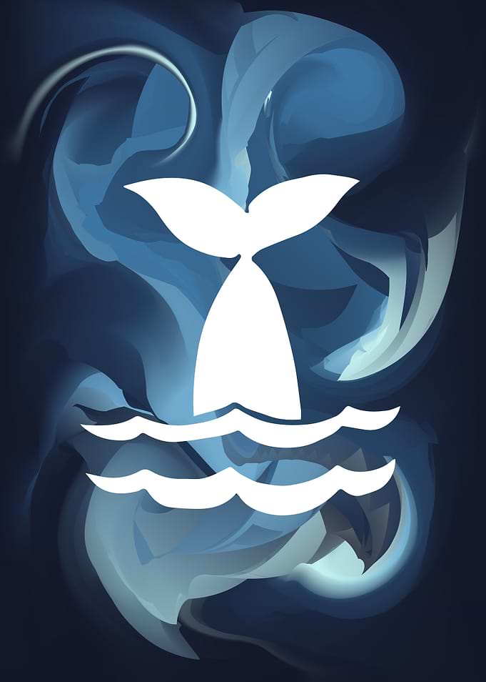 Whale Tail Abstract 5