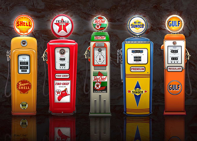 Vintage Gas Pumps