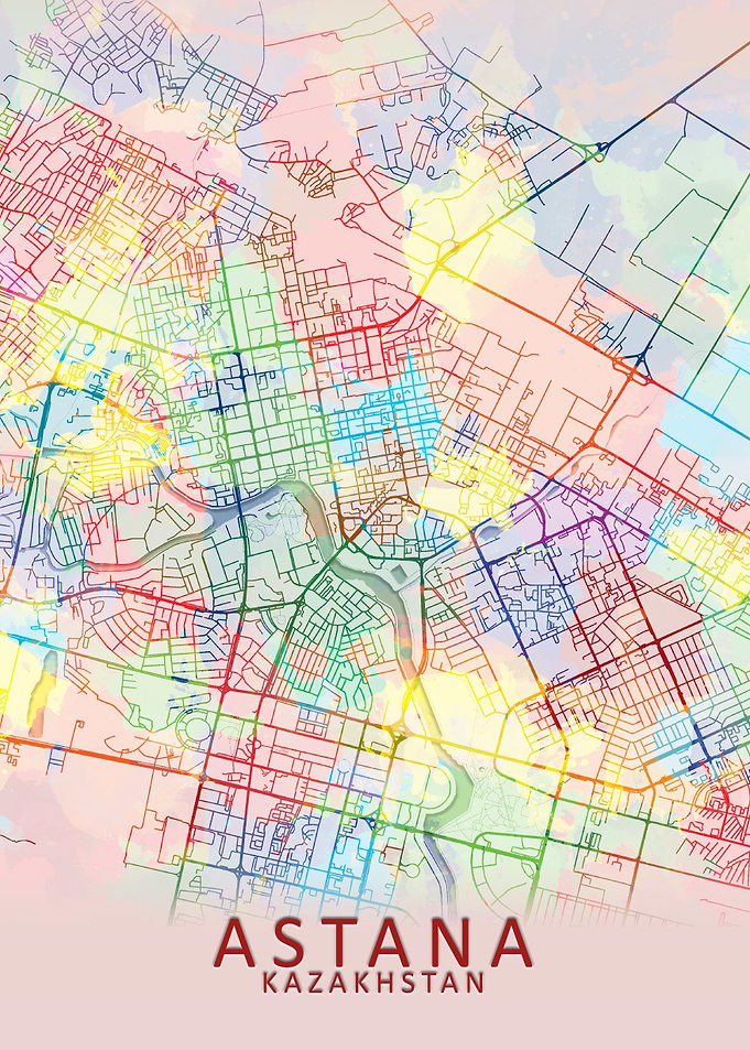Astana Splash City Map