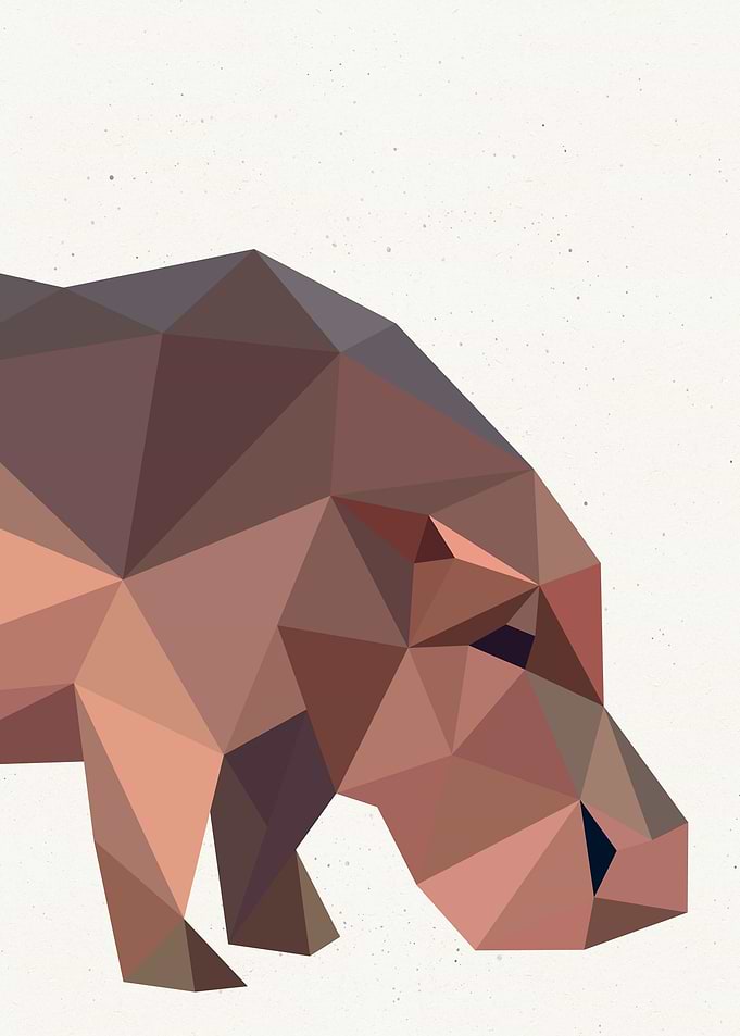 Low Poly Hippopotamus